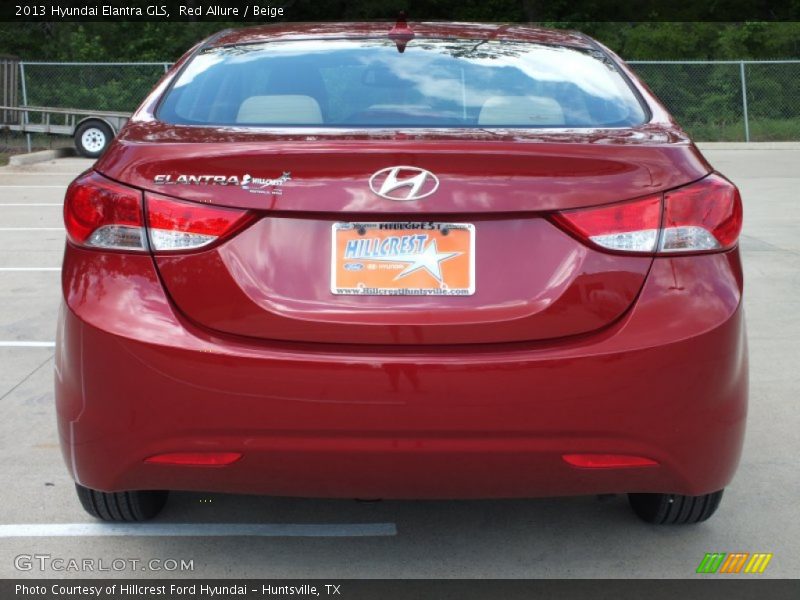 Red Allure / Beige 2013 Hyundai Elantra GLS