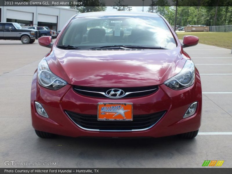 Red Allure / Beige 2013 Hyundai Elantra GLS