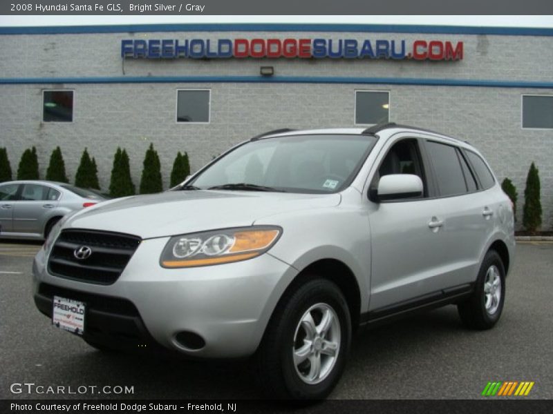 Bright Silver / Gray 2008 Hyundai Santa Fe GLS