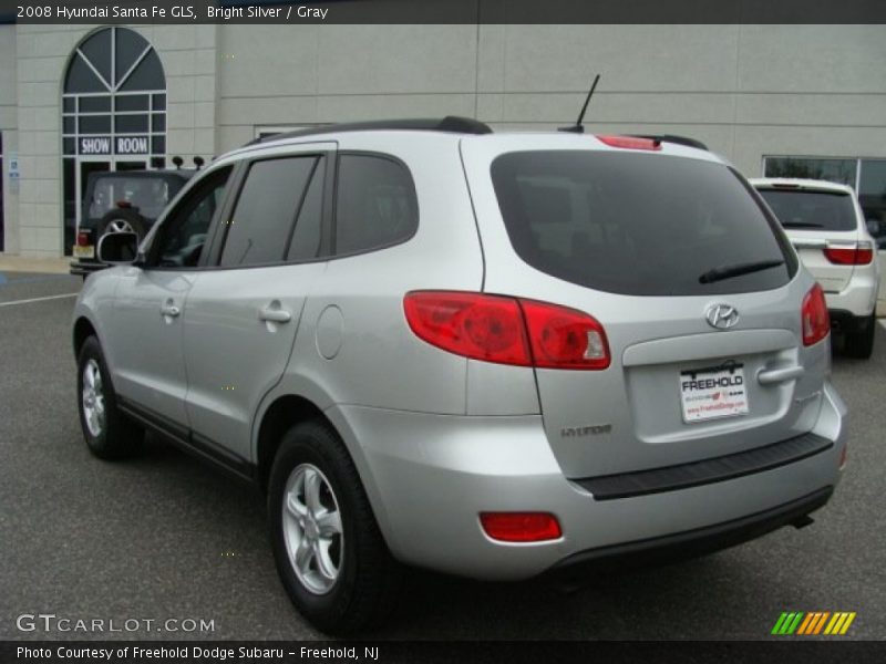 Bright Silver / Gray 2008 Hyundai Santa Fe GLS