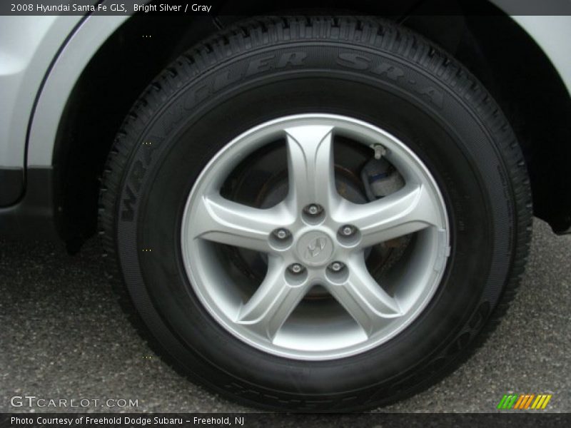 Bright Silver / Gray 2008 Hyundai Santa Fe GLS