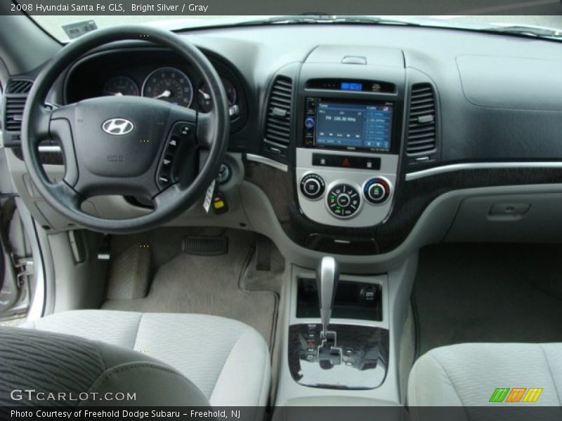 Bright Silver / Gray 2008 Hyundai Santa Fe GLS
