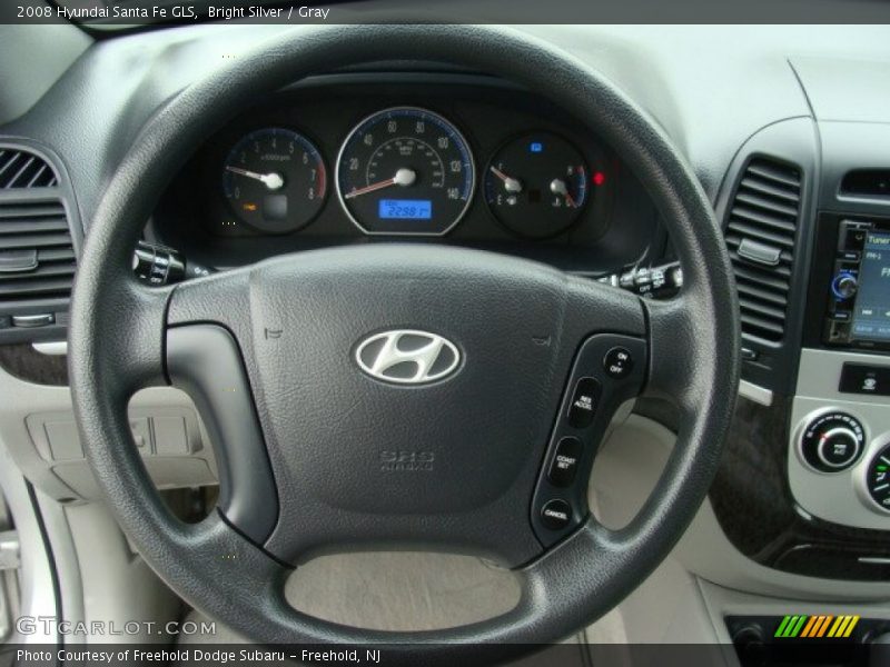 Bright Silver / Gray 2008 Hyundai Santa Fe GLS