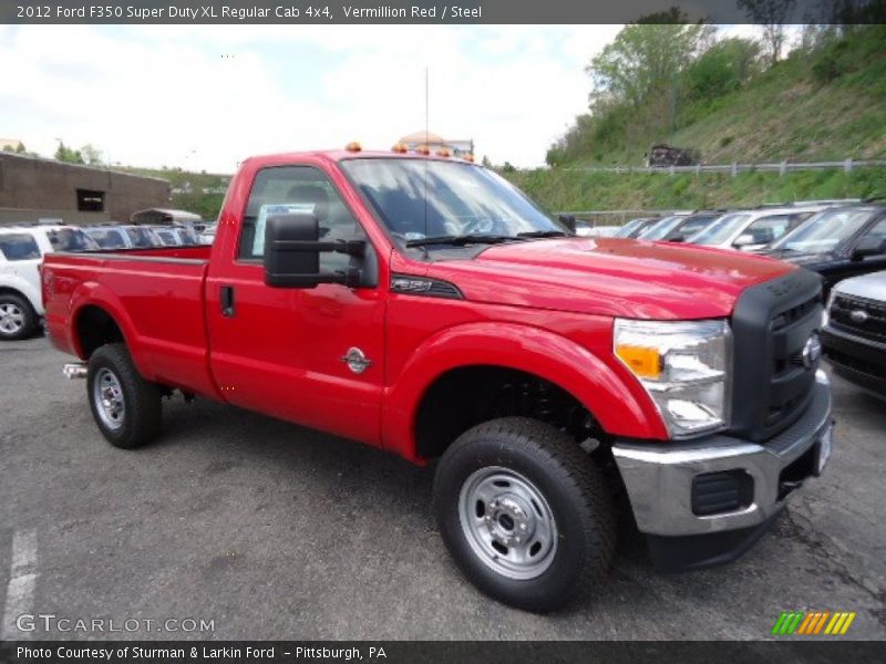 Front 3/4 View of 2012 F350 Super Duty XL Regular Cab 4x4