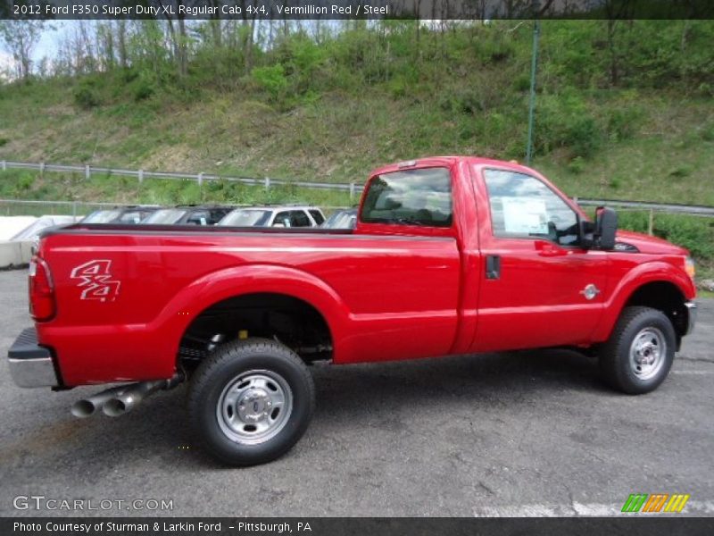  2012 F350 Super Duty XL Regular Cab 4x4 Vermillion Red