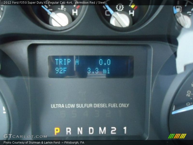 Vermillion Red / Steel 2012 Ford F350 Super Duty XL Regular Cab 4x4