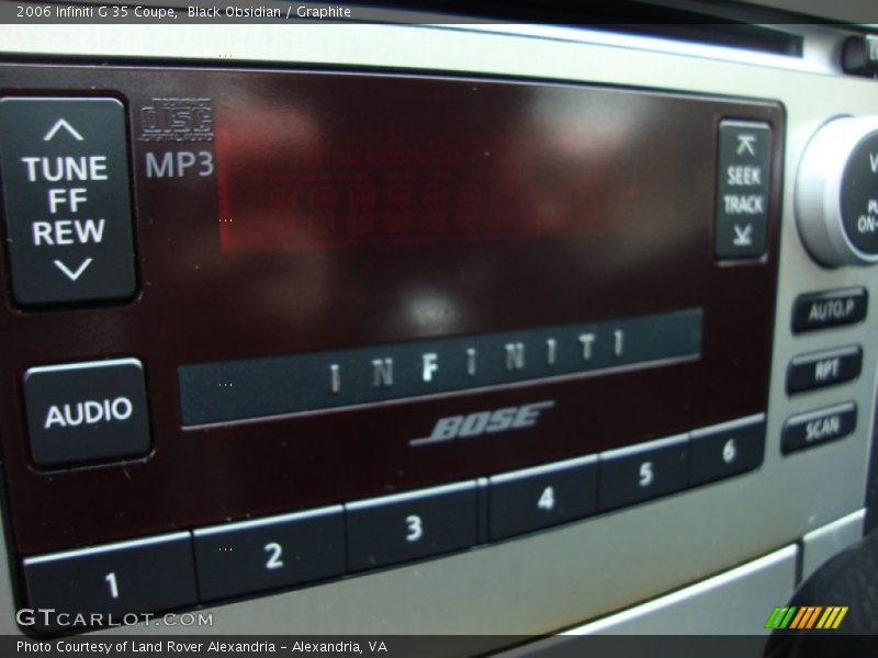Black Obsidian / Graphite 2006 Infiniti G 35 Coupe