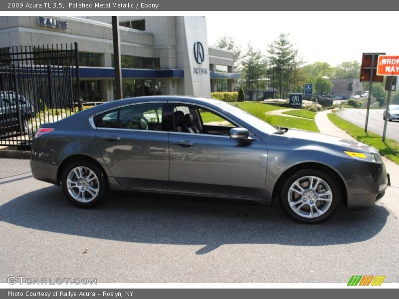 Polished Metal Metallic / Ebony 2009 Acura TL 3.5