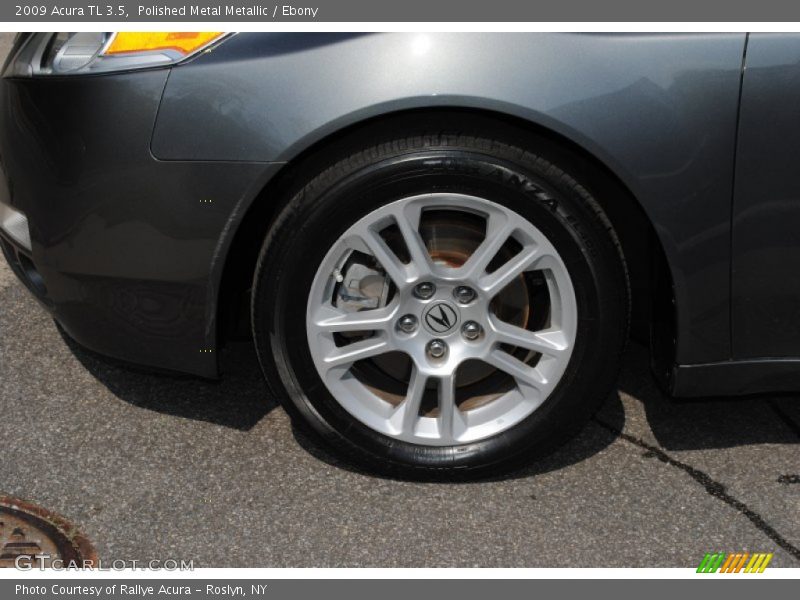Polished Metal Metallic / Ebony 2009 Acura TL 3.5
