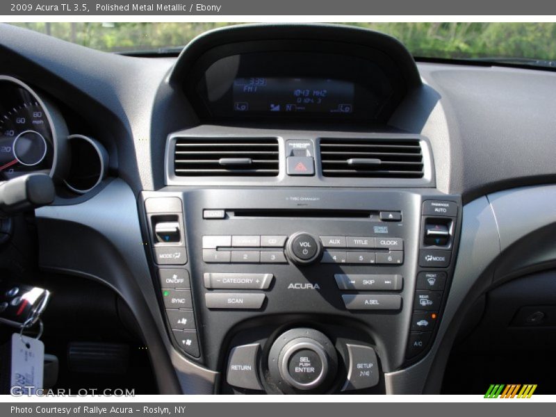 Polished Metal Metallic / Ebony 2009 Acura TL 3.5