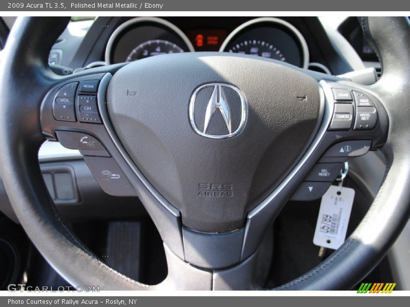 Polished Metal Metallic / Ebony 2009 Acura TL 3.5