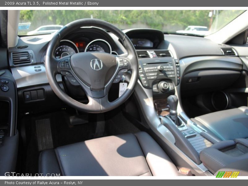 Polished Metal Metallic / Ebony 2009 Acura TL 3.5
