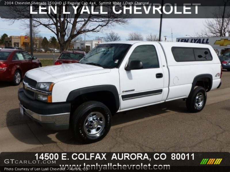 Summit White / Dark Charcoal 2004 Chevrolet Silverado 2500HD LS Regular Cab 4x4