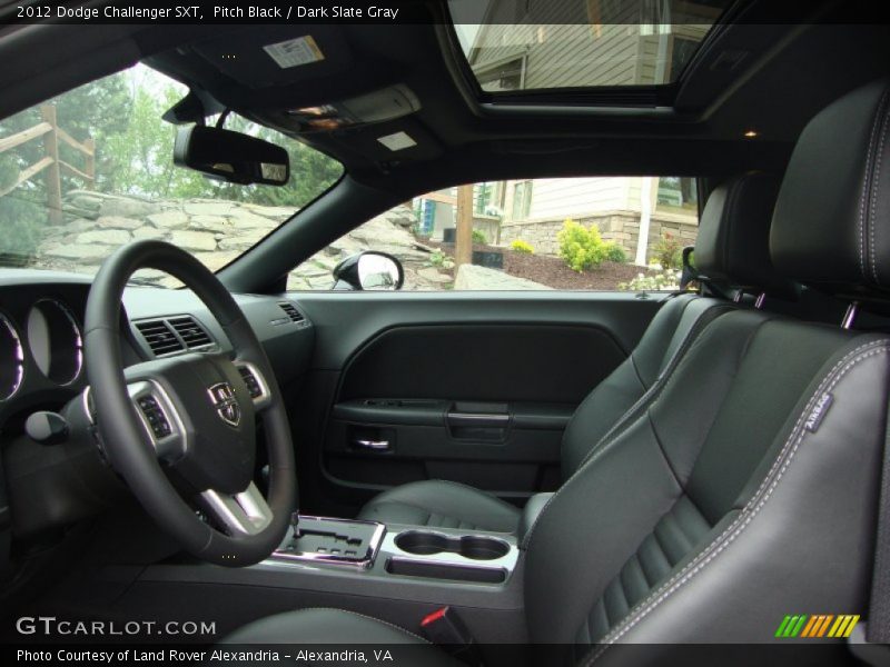 Pitch Black / Dark Slate Gray 2012 Dodge Challenger SXT