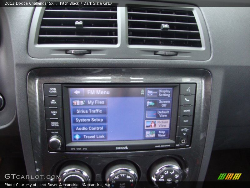 Pitch Black / Dark Slate Gray 2012 Dodge Challenger SXT