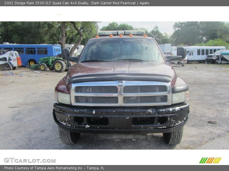 Dark Garnet Red Pearlcoat / Agate 2002 Dodge Ram 3500 SLT Quad Cab 4x4 Dually