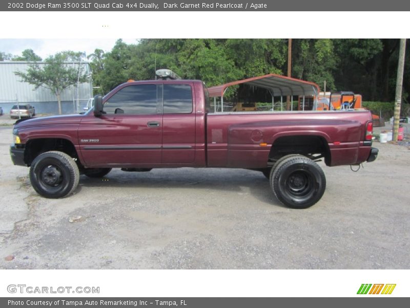 Dark Garnet Red Pearlcoat / Agate 2002 Dodge Ram 3500 SLT Quad Cab 4x4 Dually