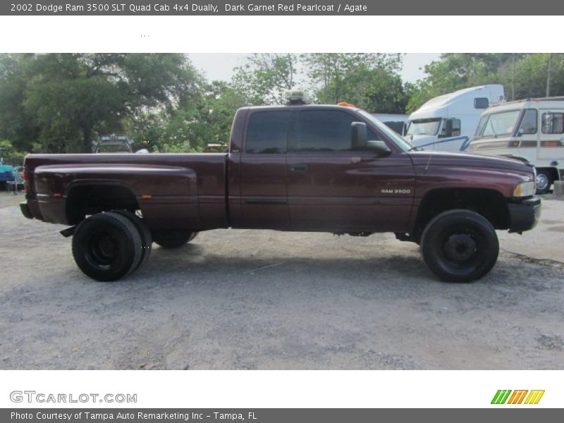 Dark Garnet Red Pearlcoat / Agate 2002 Dodge Ram 3500 SLT Quad Cab 4x4 Dually