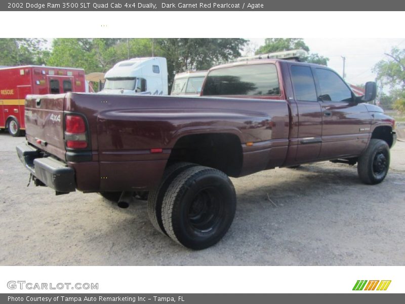 Dark Garnet Red Pearlcoat / Agate 2002 Dodge Ram 3500 SLT Quad Cab 4x4 Dually