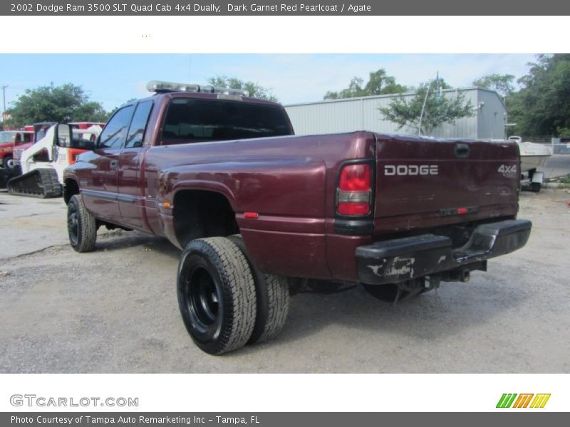 Dark Garnet Red Pearlcoat / Agate 2002 Dodge Ram 3500 SLT Quad Cab 4x4 Dually