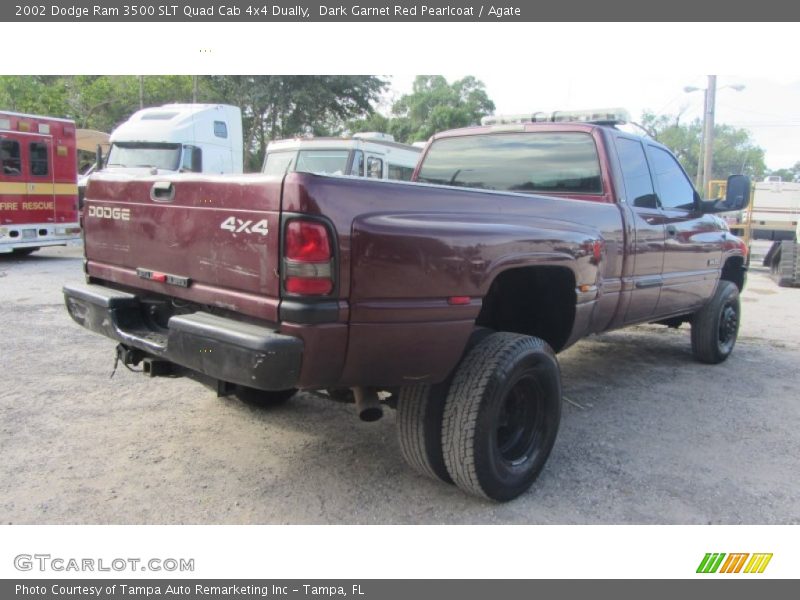 Dark Garnet Red Pearlcoat / Agate 2002 Dodge Ram 3500 SLT Quad Cab 4x4 Dually