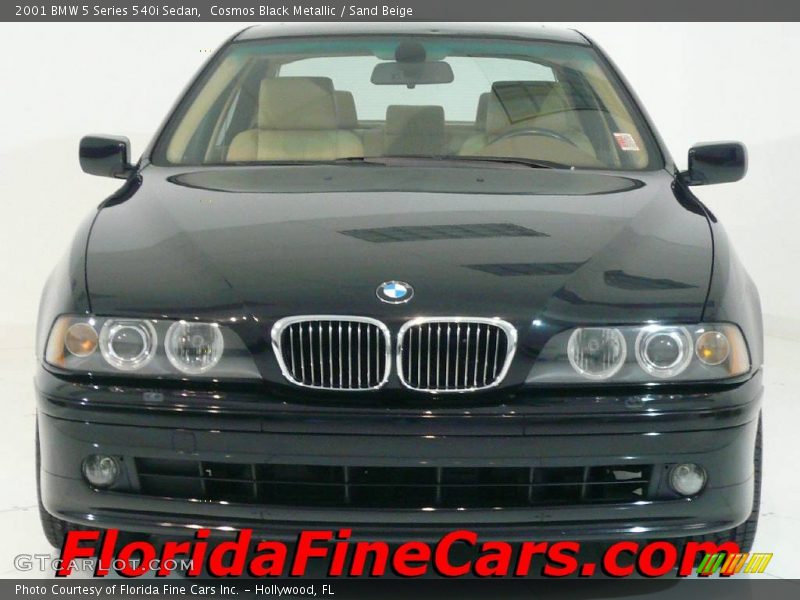 Cosmos Black Metallic / Sand Beige 2001 BMW 5 Series 540i Sedan