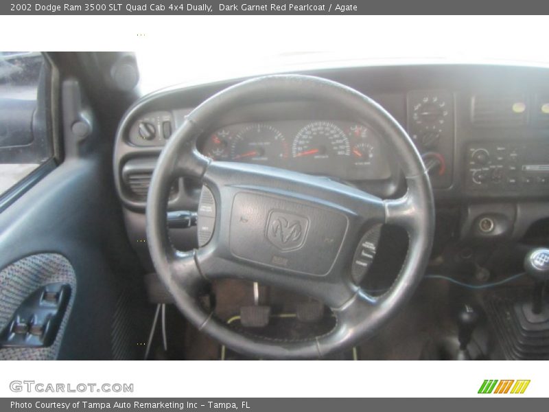 Dark Garnet Red Pearlcoat / Agate 2002 Dodge Ram 3500 SLT Quad Cab 4x4 Dually