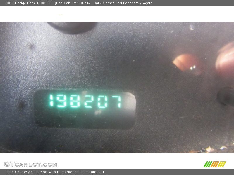 Dark Garnet Red Pearlcoat / Agate 2002 Dodge Ram 3500 SLT Quad Cab 4x4 Dually