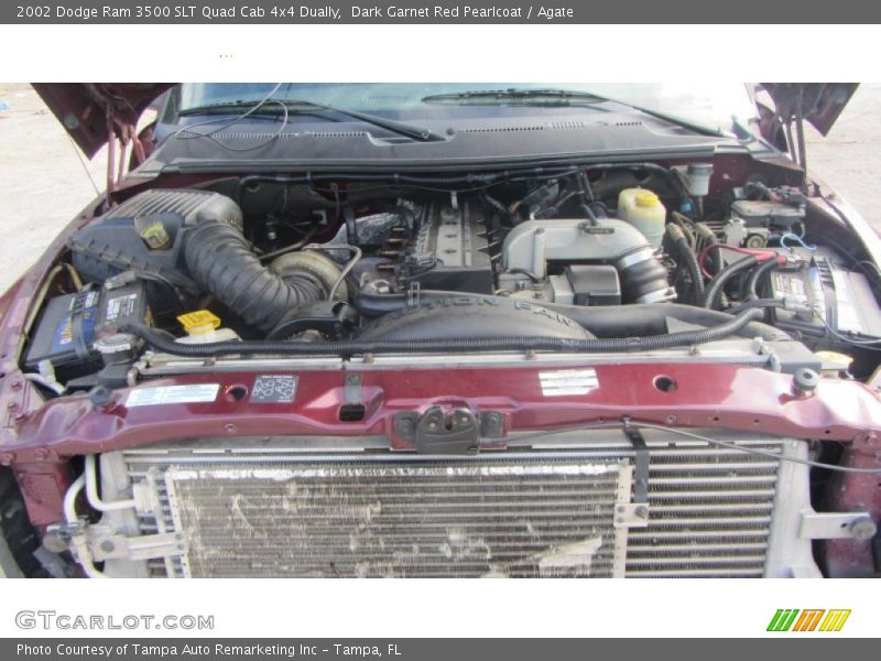 Dark Garnet Red Pearlcoat / Agate 2002 Dodge Ram 3500 SLT Quad Cab 4x4 Dually