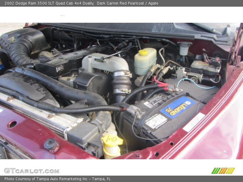 Dark Garnet Red Pearlcoat / Agate 2002 Dodge Ram 3500 SLT Quad Cab 4x4 Dually