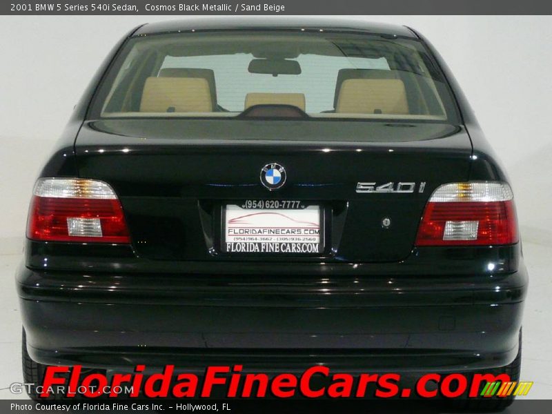 Cosmos Black Metallic / Sand Beige 2001 BMW 5 Series 540i Sedan
