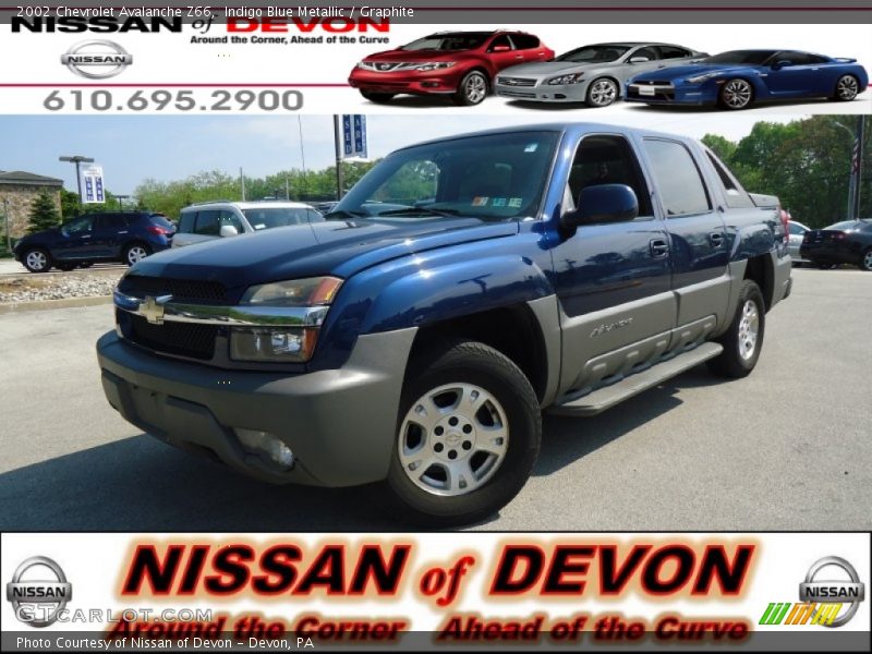Indigo Blue Metallic / Graphite 2002 Chevrolet Avalanche Z66