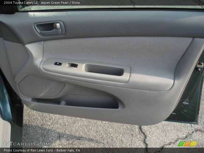 Aspen Green Pearl / Stone 2004 Toyota Camry LE