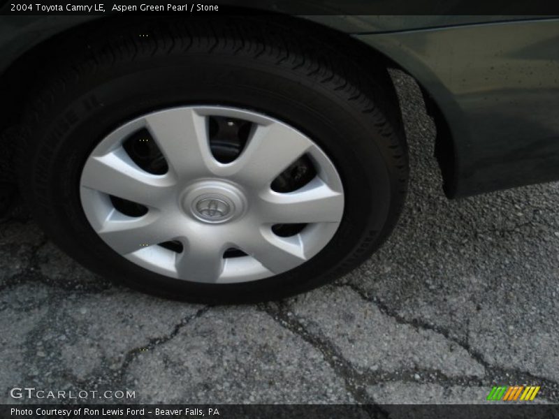 Aspen Green Pearl / Stone 2004 Toyota Camry LE