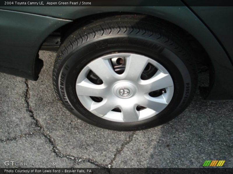 Aspen Green Pearl / Stone 2004 Toyota Camry LE