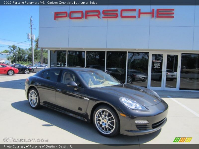 Carbon Grey Metallic / Luxor Beige 2012 Porsche Panamera V6