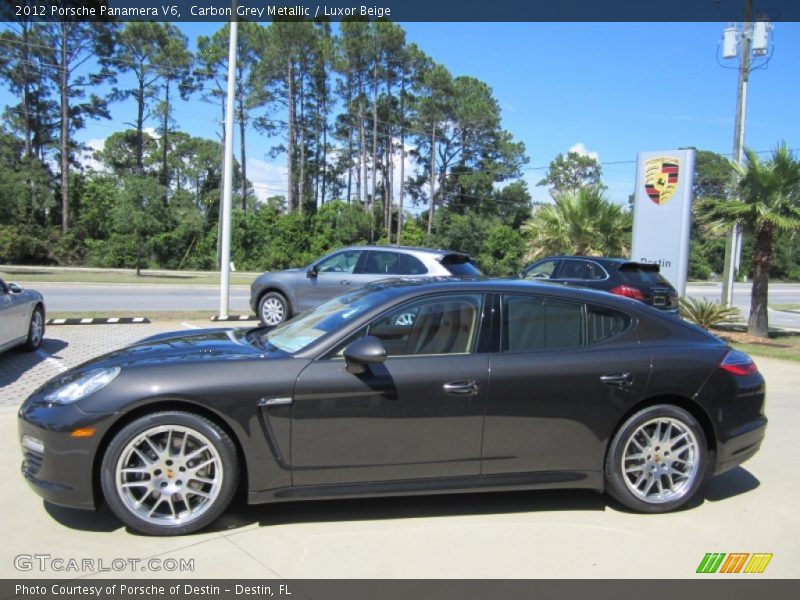 Carbon Grey Metallic / Luxor Beige 2012 Porsche Panamera V6