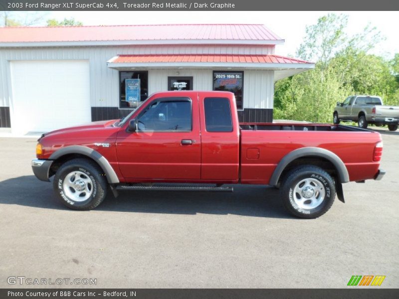 Toreador Red Metallic / Dark Graphite 2003 Ford Ranger XLT SuperCab 4x4