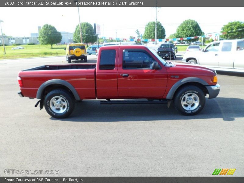 Toreador Red Metallic / Dark Graphite 2003 Ford Ranger XLT SuperCab 4x4