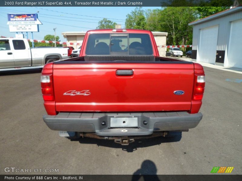 Toreador Red Metallic / Dark Graphite 2003 Ford Ranger XLT SuperCab 4x4