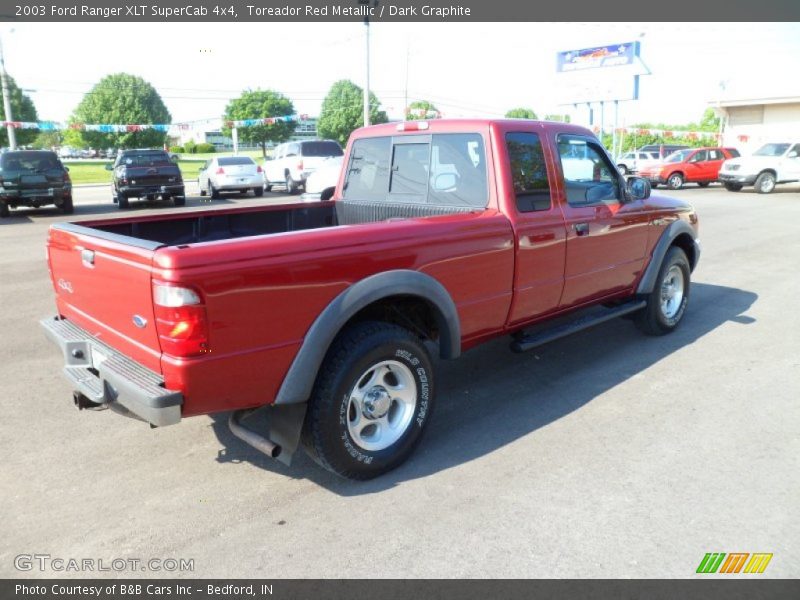 Toreador Red Metallic / Dark Graphite 2003 Ford Ranger XLT SuperCab 4x4