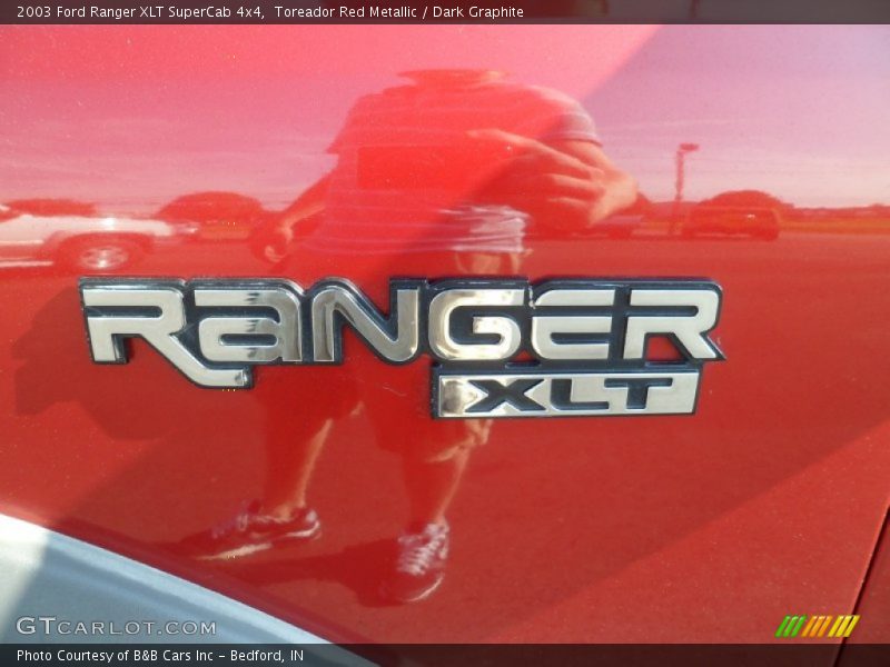 Toreador Red Metallic / Dark Graphite 2003 Ford Ranger XLT SuperCab 4x4