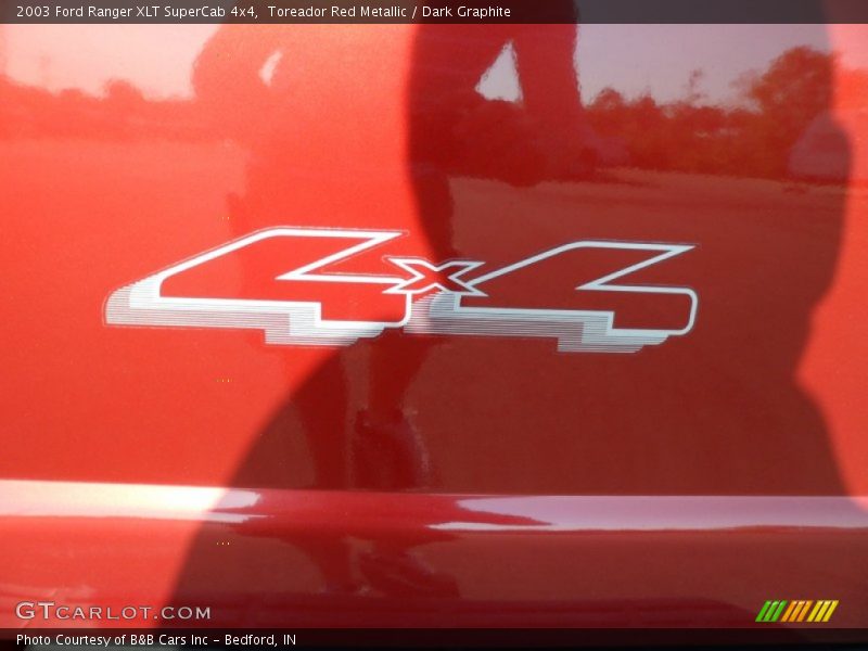Toreador Red Metallic / Dark Graphite 2003 Ford Ranger XLT SuperCab 4x4