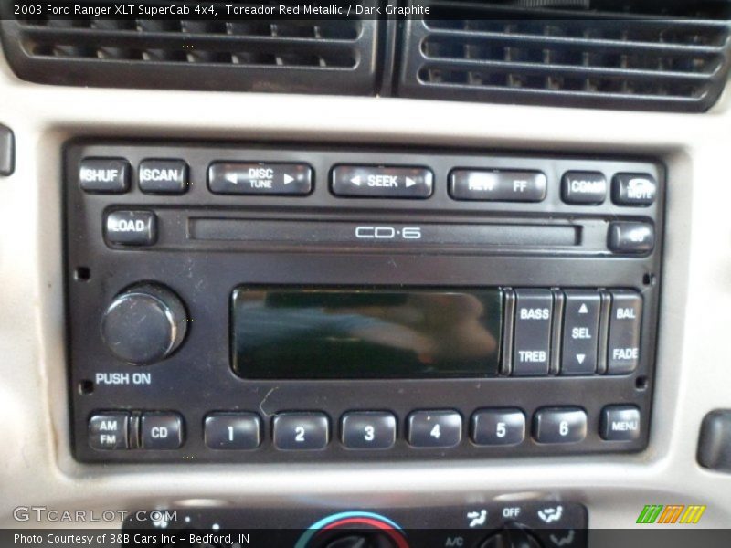 Toreador Red Metallic / Dark Graphite 2003 Ford Ranger XLT SuperCab 4x4