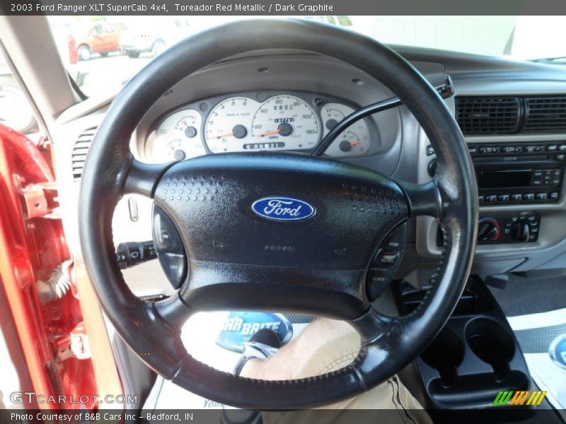 Toreador Red Metallic / Dark Graphite 2003 Ford Ranger XLT SuperCab 4x4