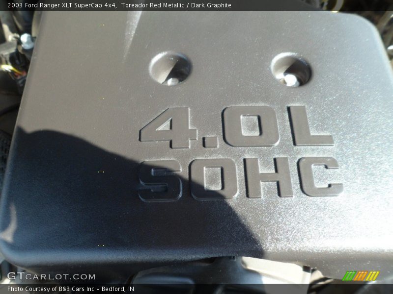 Toreador Red Metallic / Dark Graphite 2003 Ford Ranger XLT SuperCab 4x4