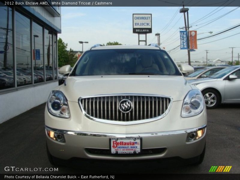 White Diamond Tricoat / Cashmere 2012 Buick Enclave AWD