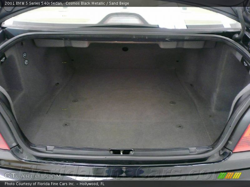 Cosmos Black Metallic / Sand Beige 2001 BMW 5 Series 540i Sedan