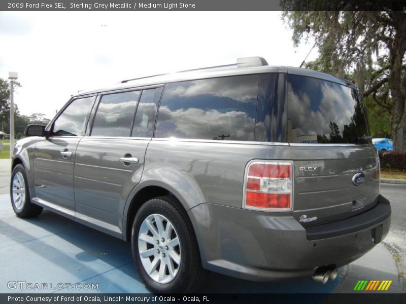 Sterling Grey Metallic / Medium Light Stone 2009 Ford Flex SEL
