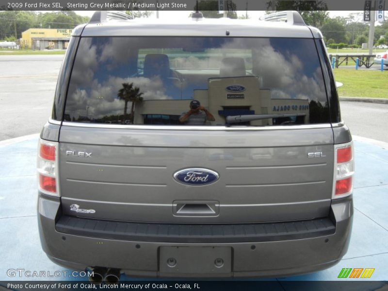 Sterling Grey Metallic / Medium Light Stone 2009 Ford Flex SEL